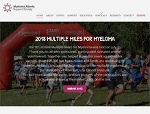 Tablet Screenshot of multiplemyeloma.ca